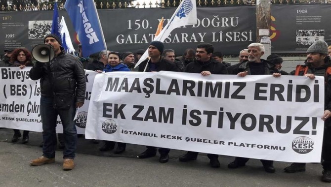 KESK: Maaşımız eridi ek zam istiyoruz