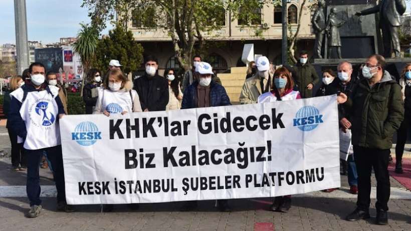 KESK, OHAL Komisyonunun süresinin uzatılmasını protesto etti