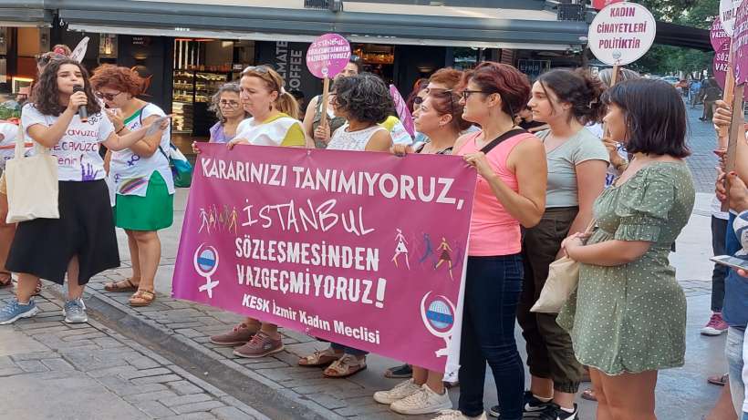 KESKli kadınlar: İstanbul Sözleşmesi bizim vazgeçmiyoruz