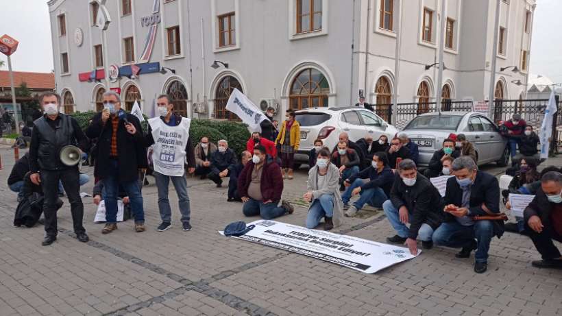 KESK'ten sürgünlere karşı İzmir'de oturma eylemi