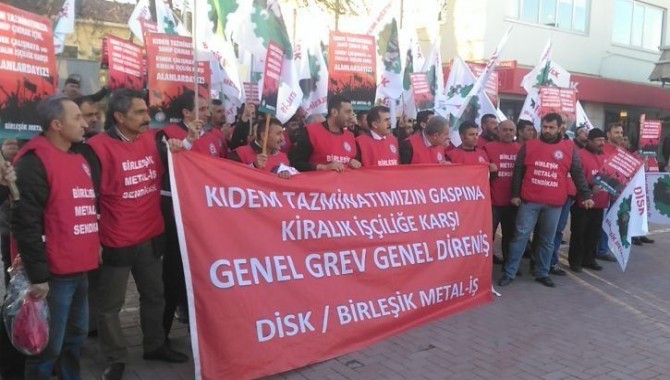 Kırşehir Cemaş Döküm işçisi meydanda açıklama yaptı