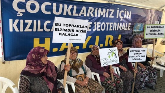 Kızılcaköy halkı Jeotermal enerji santralına karşı “Direnişe devam edeceğiz” dedi