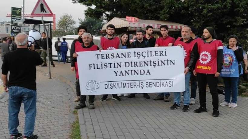 Limter-İşten Filistin halkıyla dayanışma eylemi