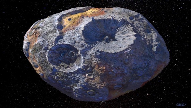 Güneş sistem içindeki bir asteroidde yüklü bir metal yığını tespit edildi