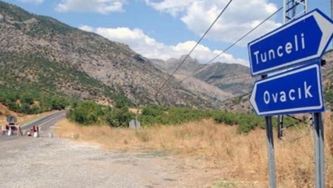 Ovacık yolu 3 gün süreyle trafiğe kapatıldı