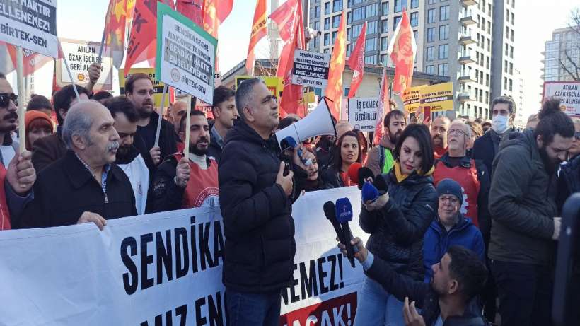 Özak direnişi İstanbulda: Özak patronuna İstanbulu dar etmeye geldik