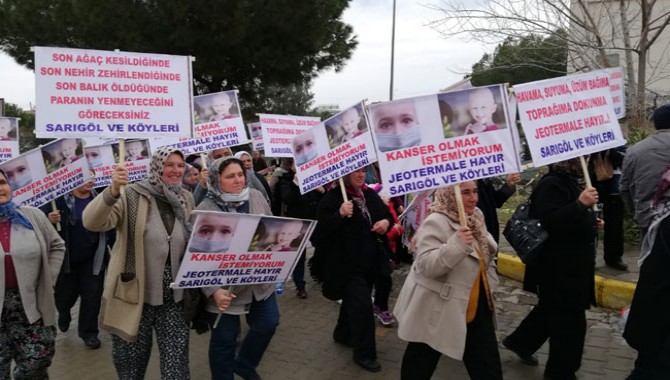 Salihli’de JES bilgilendirme toplantısı protesto edildi