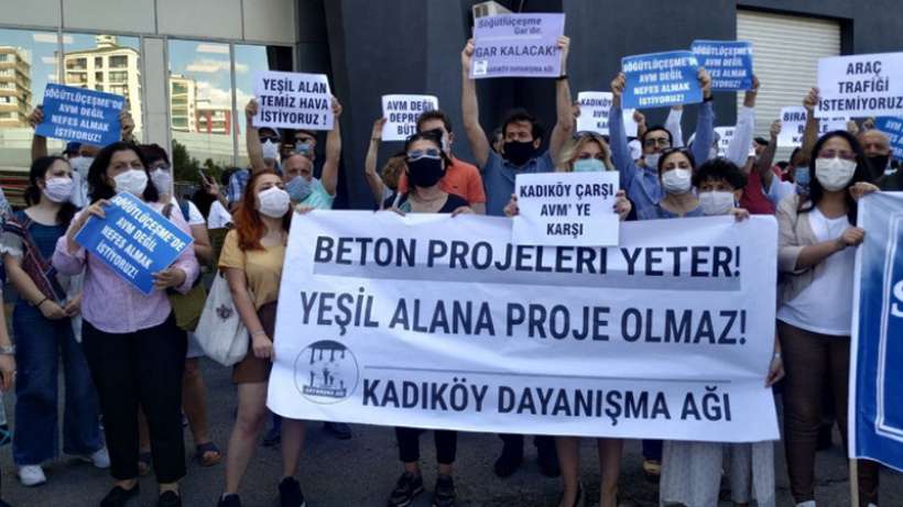 Söğütlüçeşmede AVMye karşı eylem: AVMye değil, yeşiline sahip çık