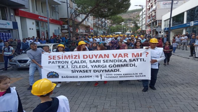 Soma 3500 tazminat ve emeklilik mağduru işçilerin Ankara yürüyüşü başladı