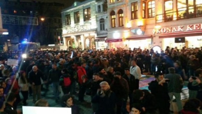 Taksim'den Cerattepe direnişine destek