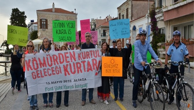 Termik Santrallere Karşı Bisikletli Protesto