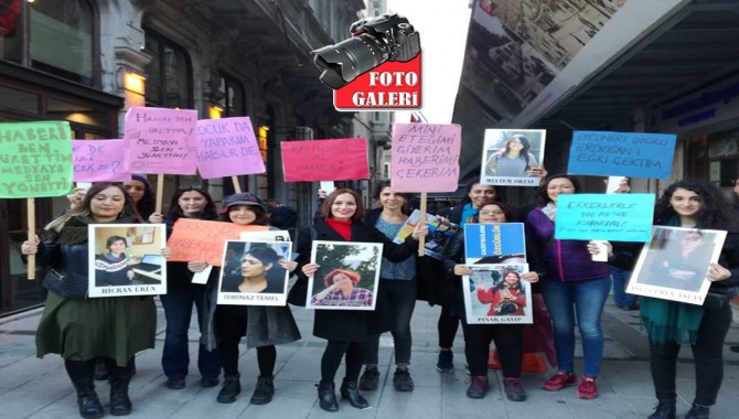 TGS'li kadınlar: Gazetecilik suç değil arkadaşlarımız serbest bırakılsın