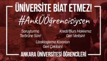 Ankara Üniversitesi öğrencilerinden basın açıklaması: “Üniversite biat etmez!”