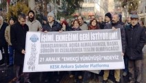 Ankara'da emekçi yürüyüşü ile dayanışma