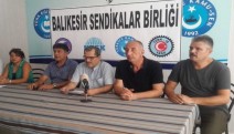 Balıkesir Sendikalar Birliği ortak mücadele çağrısı yaptı