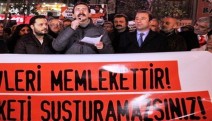 Beşiktaş'ta protesto: Halkevleri susmaz, memleket susmaz
