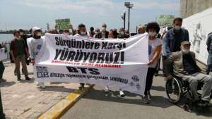 BTS 'sürgünler geri alınsın' şiarıyla Ankara'ya yürüyüş başlattı