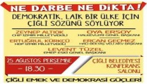 Çiğli’de demokrasi ve laiklik paneli