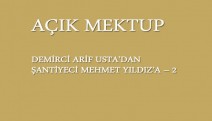 DEMİRCİ ARİF USTA'DAN ŞANTİYECİ MEHMET YILDIZ'A - 2