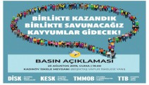 DİSK, KESK, TMMOB ve TTB bu akşam çağrı yapacak: Kayyıma son verin