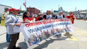 DYO İŞÇİLERİ GREVE ÇIKTI I İEB DAYANIŞMAYA GİTTİ