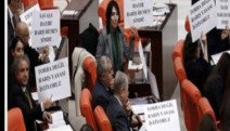 HDP'li vekillerden Meclis'te eylem: Çocuklar ölmesin