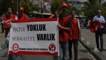 İşçiler Başbakanlık önünde Varlık Fonu'nu protesto etti