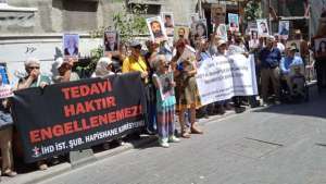 İstanbul 'da hasta tutsaklar için özgürlük istendi