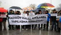Kadıköy Rıhtımının imara açılması protesto edildi