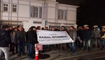 Kadıköy'de gözaltı protestosu: "Sana Kanal İstanbul'u yaptırmayacağız"