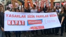 Kapat Gitsin'e yasak protesto edildi: Yasaklara da #Tamam diyeceğiz