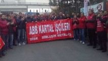 Kartal ABB işçilerinden ‘İnsanca yaşam, insanca ücret’ eylemi