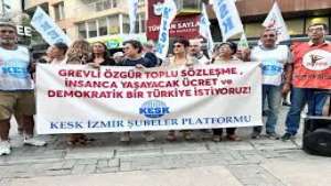 KESK İzmir Şubeler Platformundan Hakem Kurulu kararına karşı genel grev çağrısı