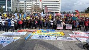 KESK üyeleri Samsun'dan 'geçinemiyoruz' diye haykırdı