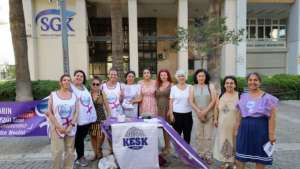 KESK'li kadınlardan TİS görüşmeleri için imza kampanyası