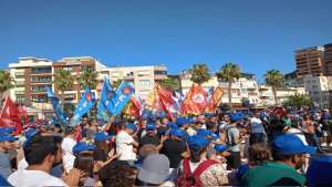 Menemen’de sefalet dayatmasına karşı işçi mitingi yapıldı
