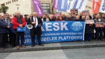 BES Aysun Torun’a 'meslekten men' cezası verilmesini protesto etti