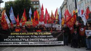 Soma’da katledilen 301 madenci Kadıköy’de anıldı