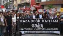 Soma katliamında ölen 301 madenci İzmir'de anıldı