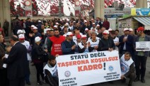 'Taşerona Statü Değil, Koşulsuz Herkese Kadro' talebi için mücadeleye devam...