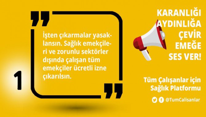 Tüm çalışanlar için sağlık platformu kuruldu