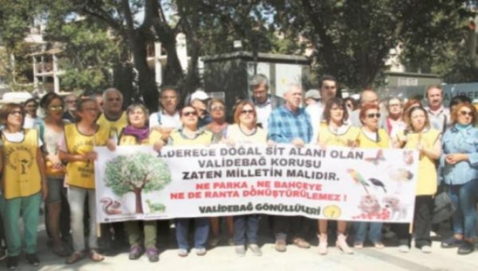 Validebağ’da Millet Bahçesi Projesi’ne ‘DUR’ eylemi