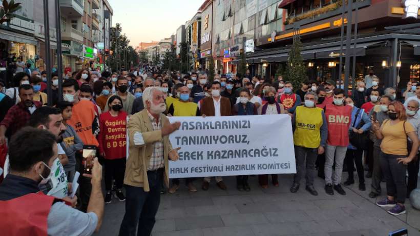 Yasaklara rağmen Sarıgazi Halk Festivali gerçekleştirildi