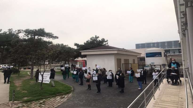 Yedikule Hastanesi emekçilerinin nöbet eylemleri sürüyor