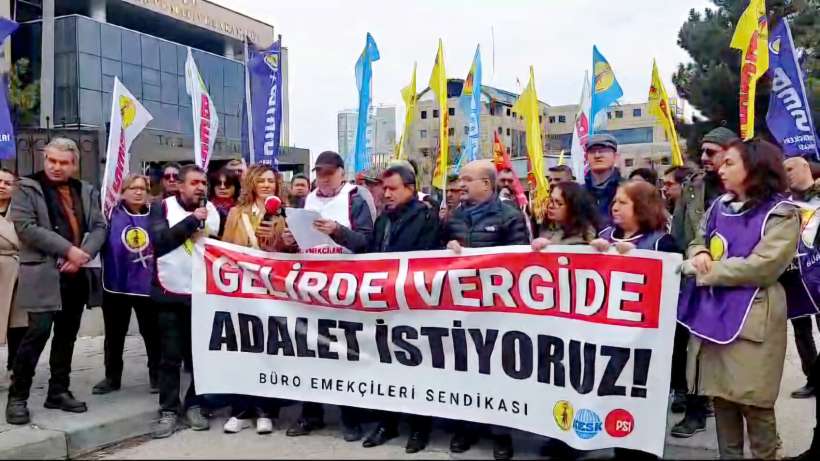 BES: VERGİDE, GELİRDE ADALET, SORUNLARIMIZA ÇÖZÜM İSTİYORUZ!