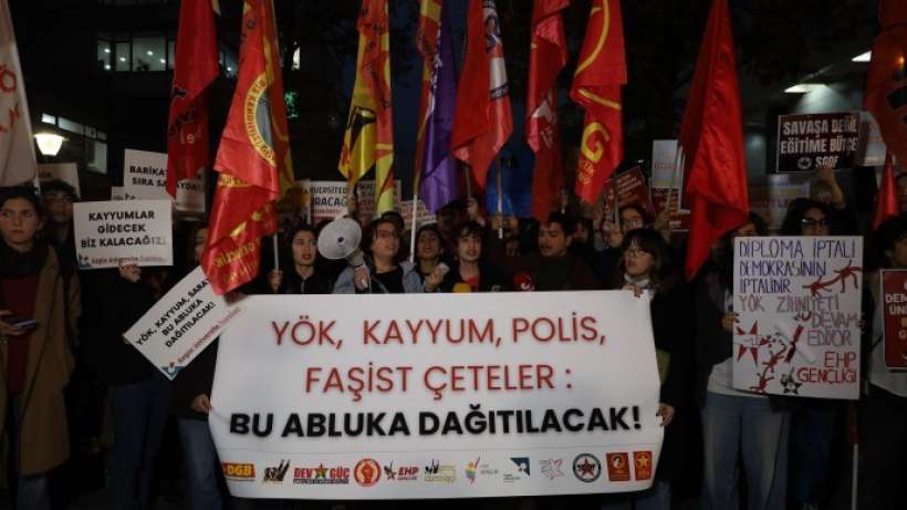 Gençlik örgütlerinden YÖK eylemi: Mücadeleyi yükseltme zamanı