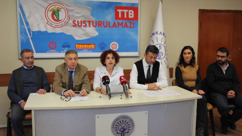 Sendika ve meslek örgütlerinden ortak açıklama: TTB susturulamaz Sendika ve meslek örgütlerinden ortak açıklama: TTB susturulamaz