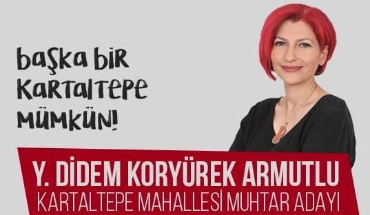 Bakırköy Kartaltepe mahallesi kadın muhtar adayından manifestolu kampanya...