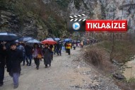 Yenice'de HES'e karşı insan zinciri